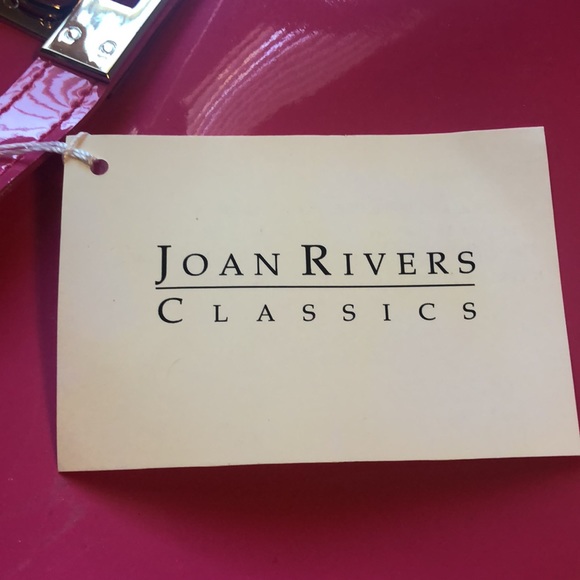 Joan Rivers Pink Large Shiny Purse - Picture 7 of 8